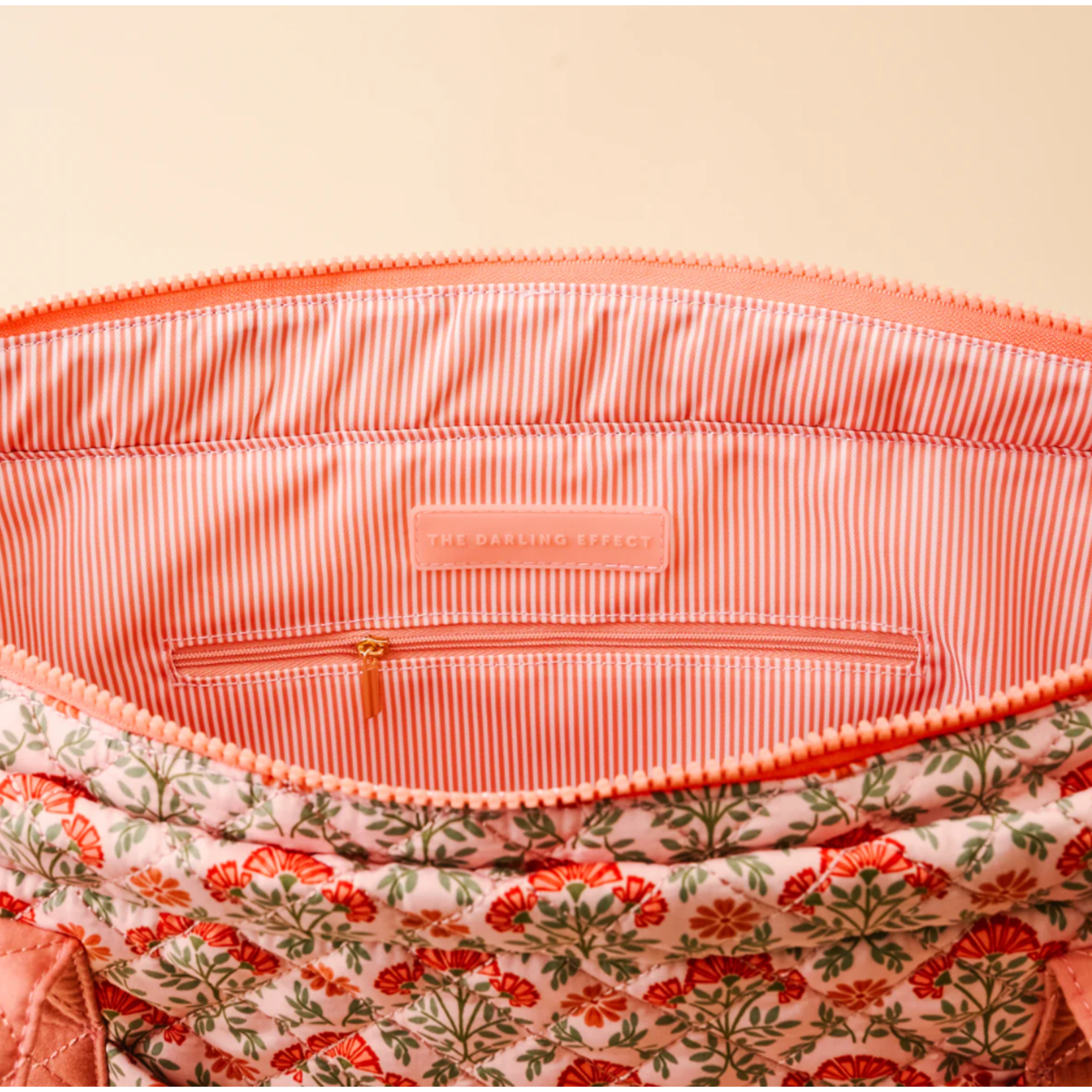 The Darling Effect The Everyday Quilted Tote Bag - Everbloom Dusty Rose