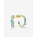 Melinda Maria Heiress Ombre Hoops .75"