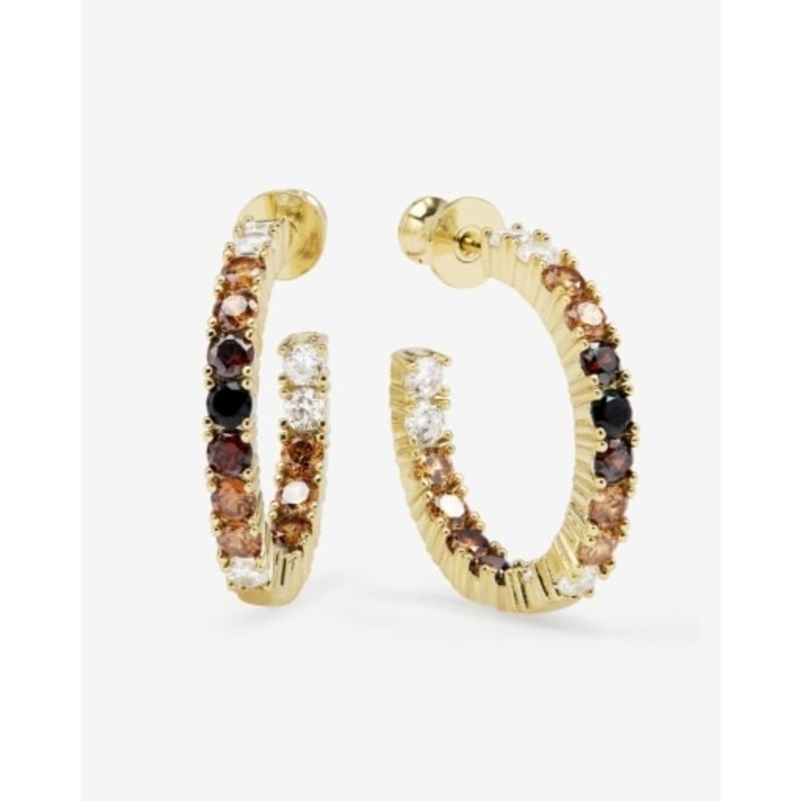 Melinda Maria Heiress Ombre Hoops 1"