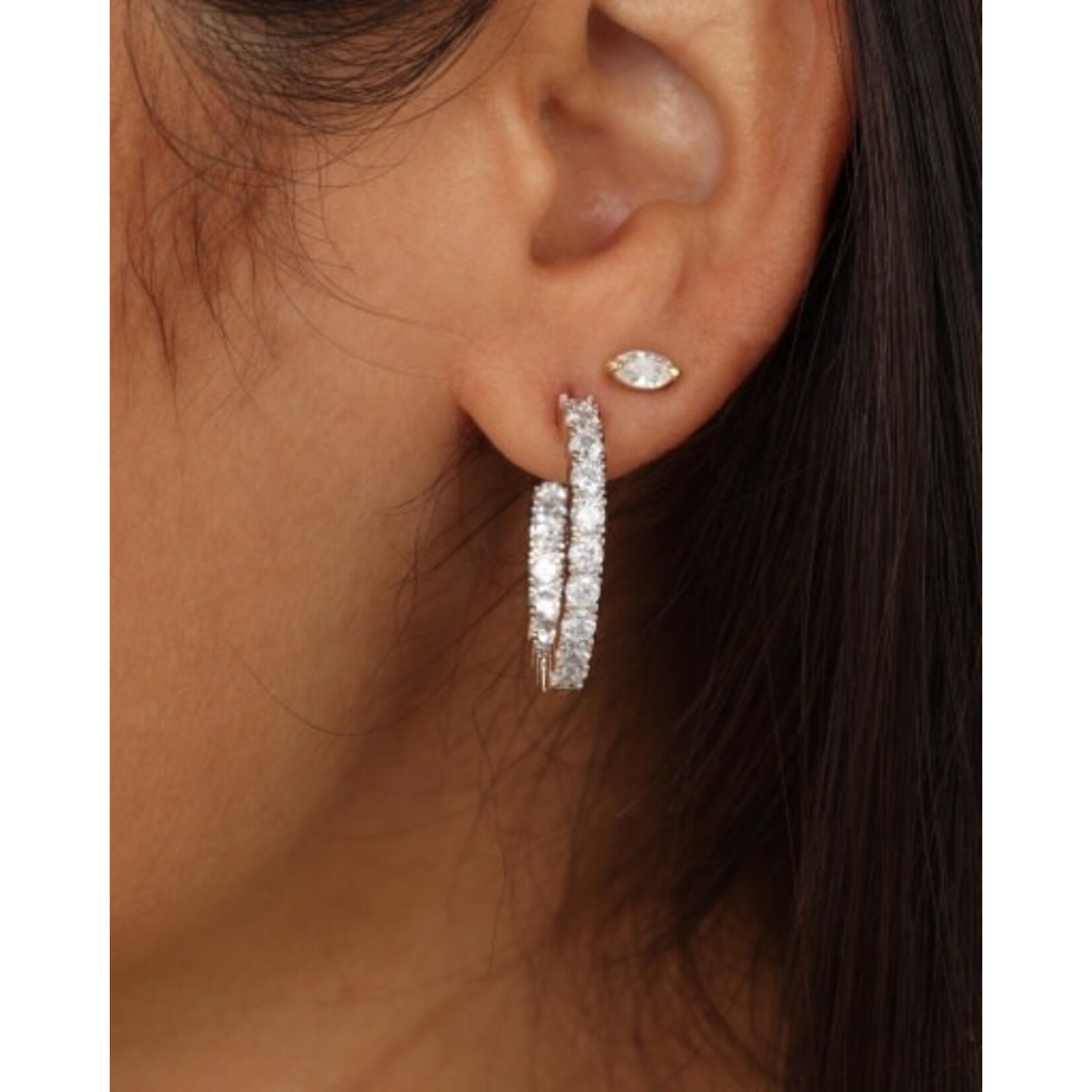 Melinda Maria Heiress Hoops .75"