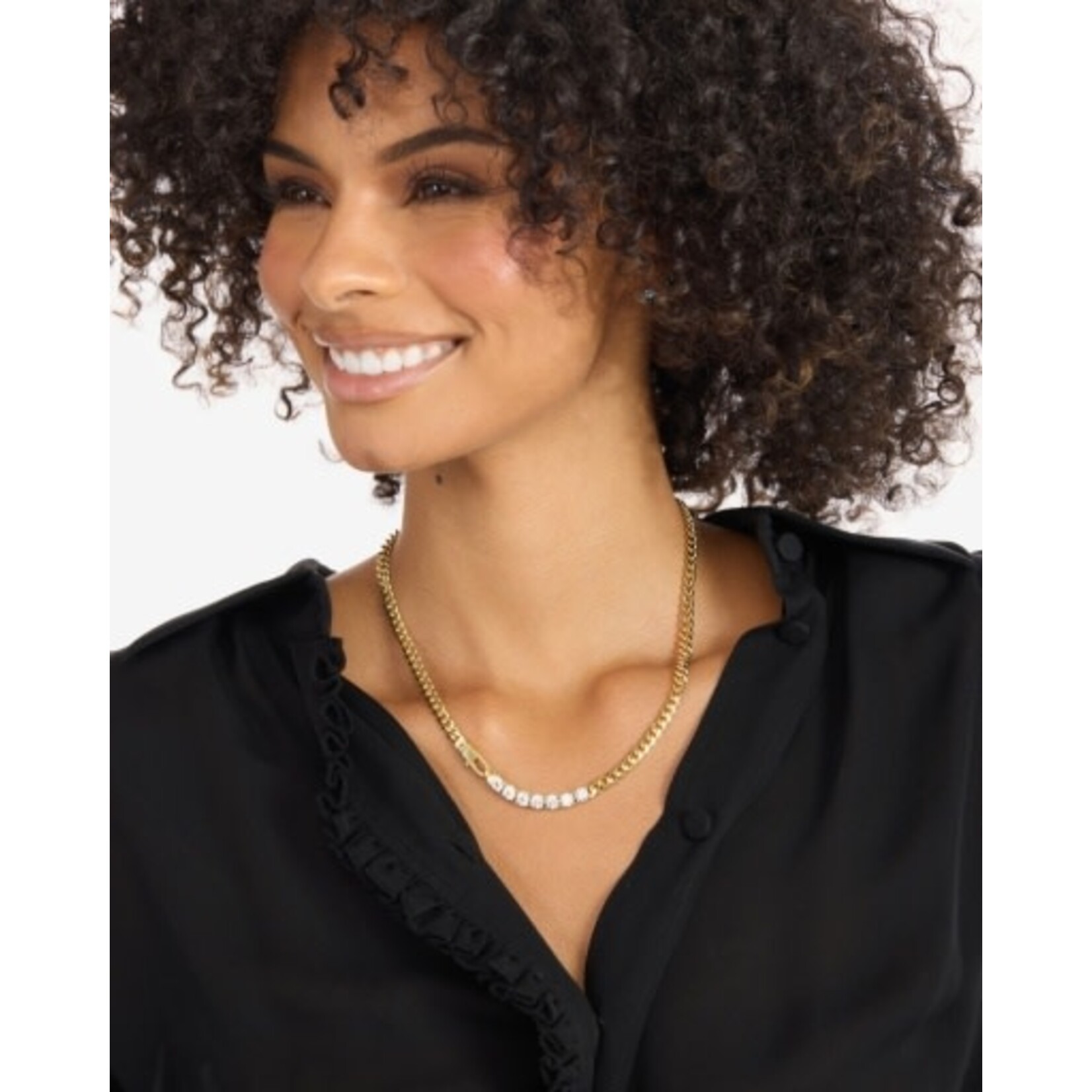 Melinda Maria Baby Julian Loves Diamonds Necklace 18"