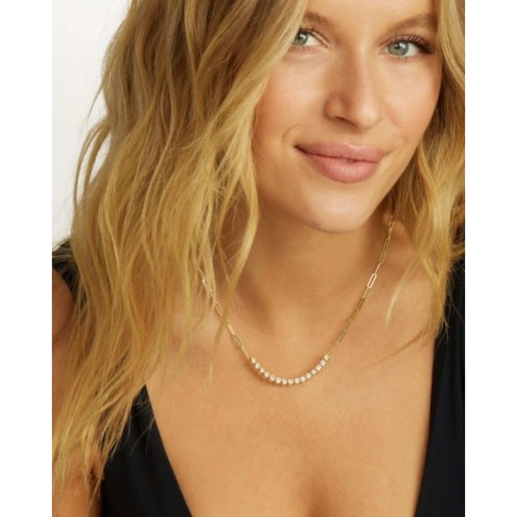 Melinda Maria Baroness Samantha Tennis Necklace