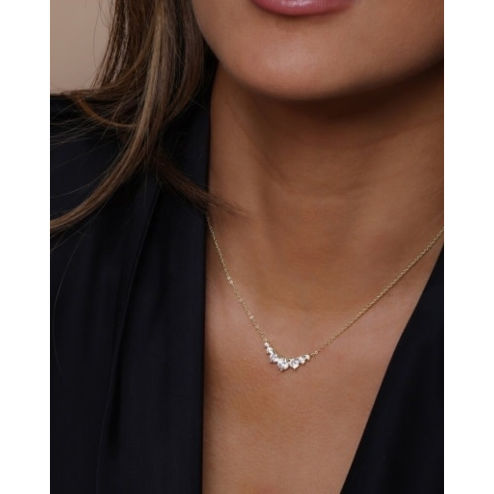 Melinda Maria Not Your Basic Multi Stone Pendant Necklace