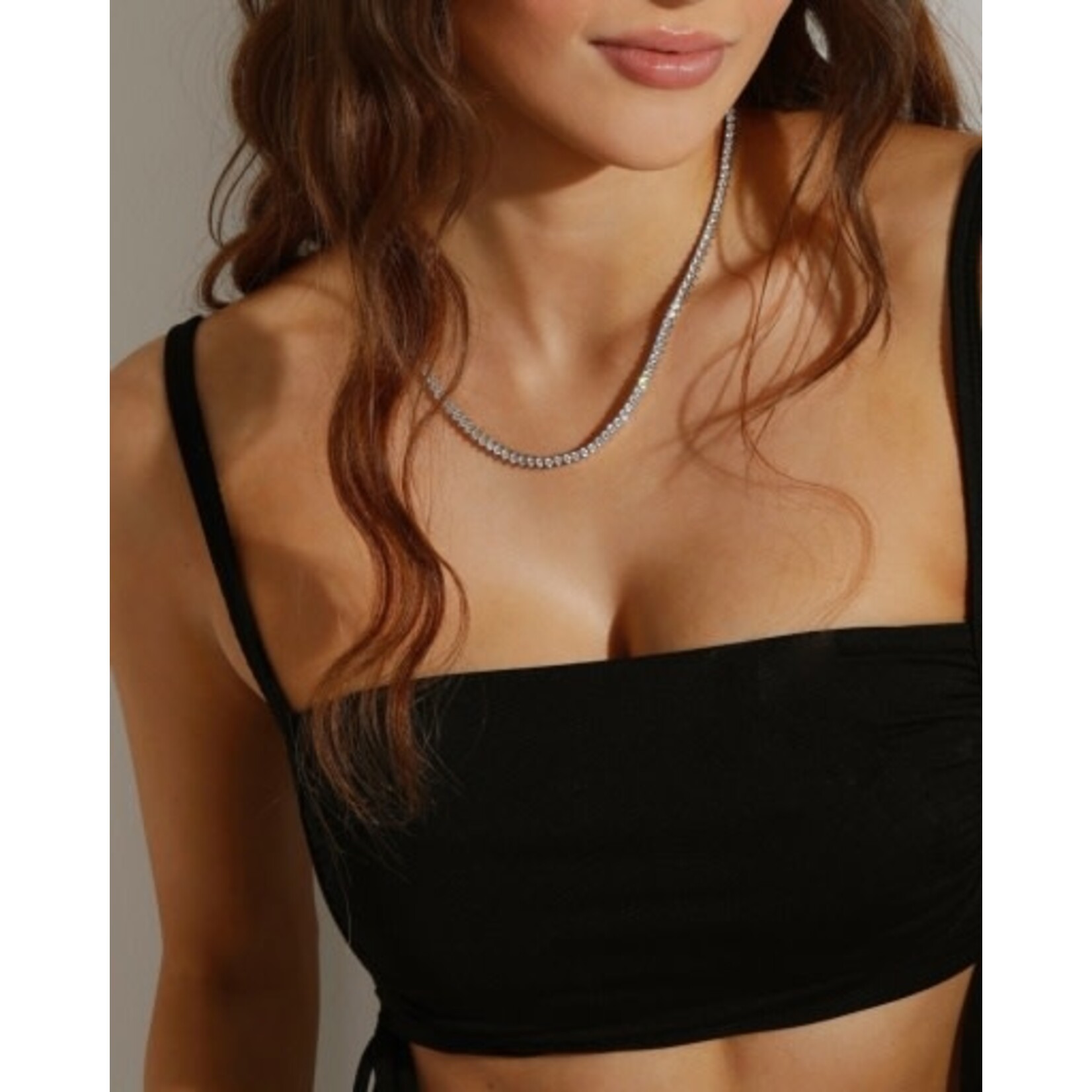 Melinda Maria Not Your Basic Tennis Necklace 18"