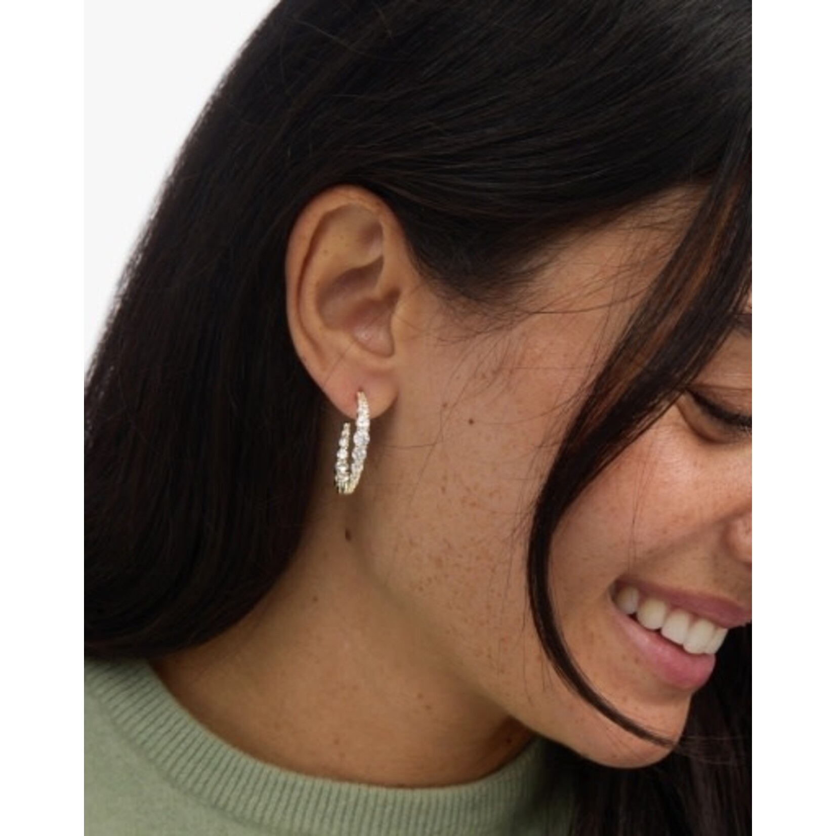 Melinda Maria Oh She Fancy Graduated Hoops 1"