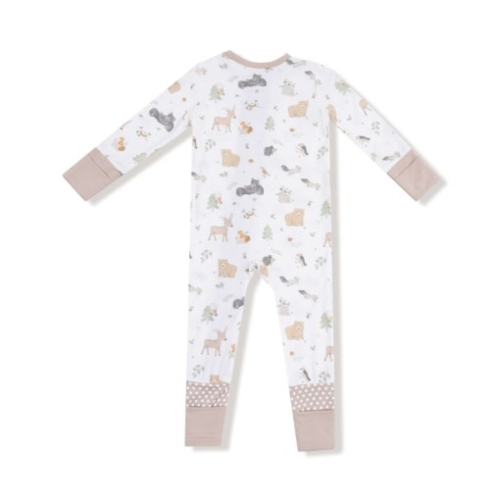 Angel Dear Woodland Babies - 2 Way Zipper Romper
