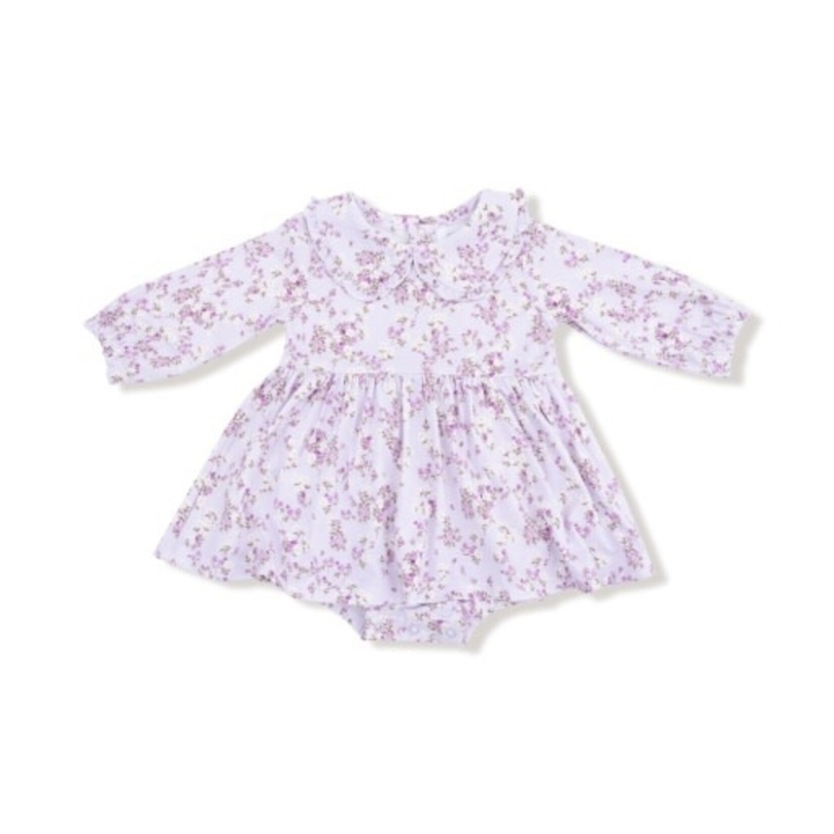 Angel Dear Sweet Dream Florals - L/S Peter Pan Ruffle Collar Bubble W/ Skirt
