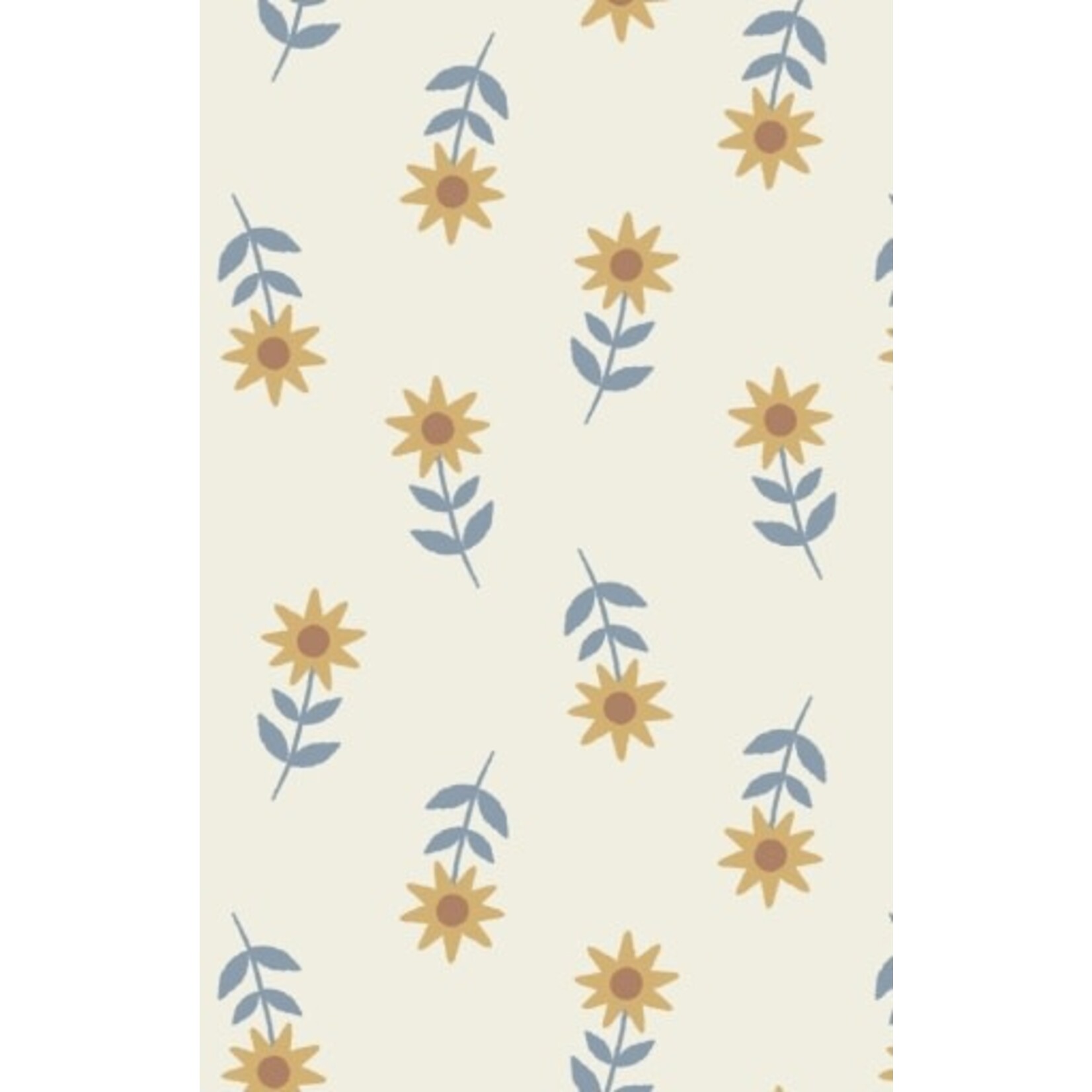 Angel Dear Western Sunflower - Peter Pan Collar Dress with Eyelet Trim and Ribbed Leggings