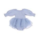Angel Dear Muslin -Soft Chambray - Smocked Bubble W/ Tutu 6-12M