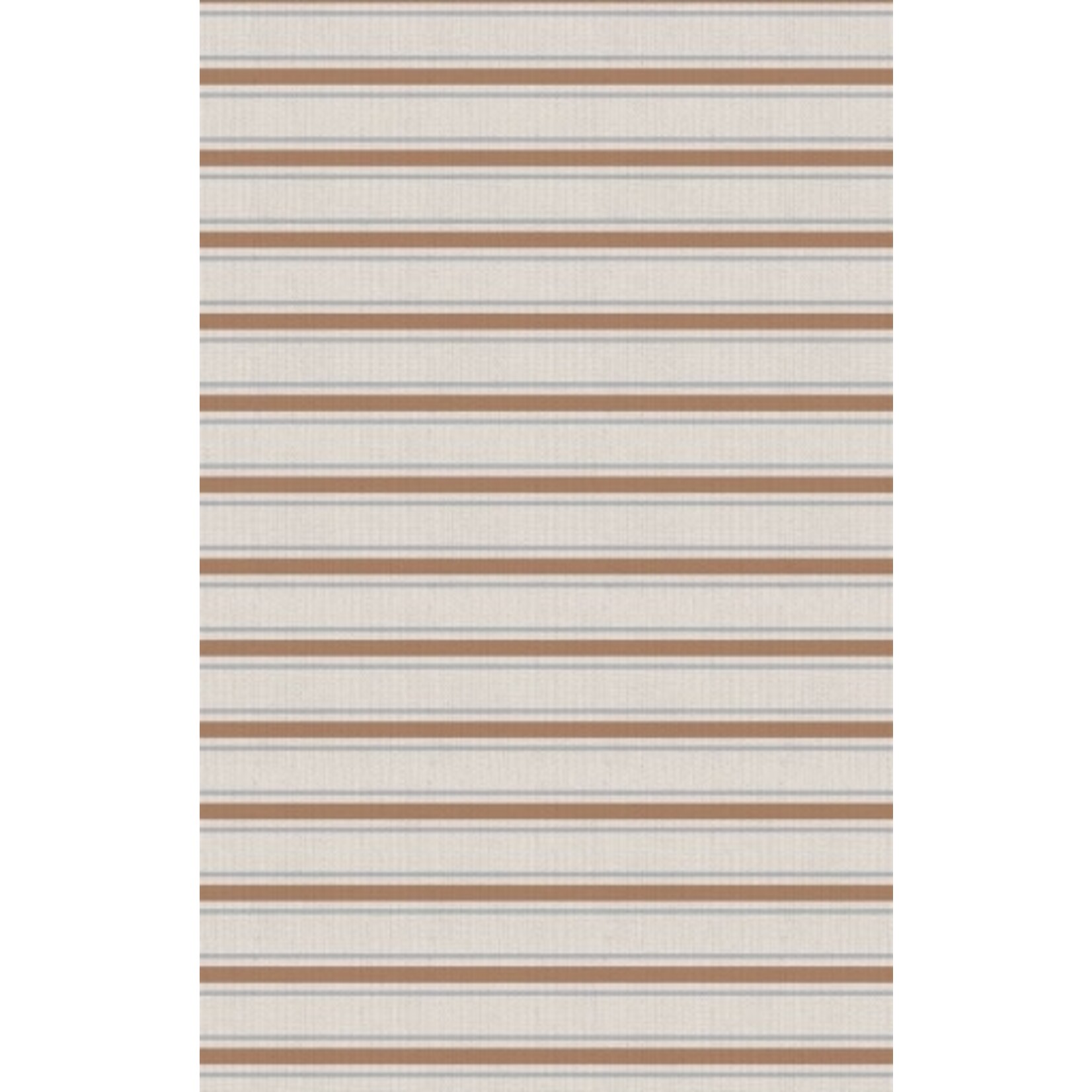 Angel Dear Vintage Stripe - Brown - 2 Way Zipper Footie
