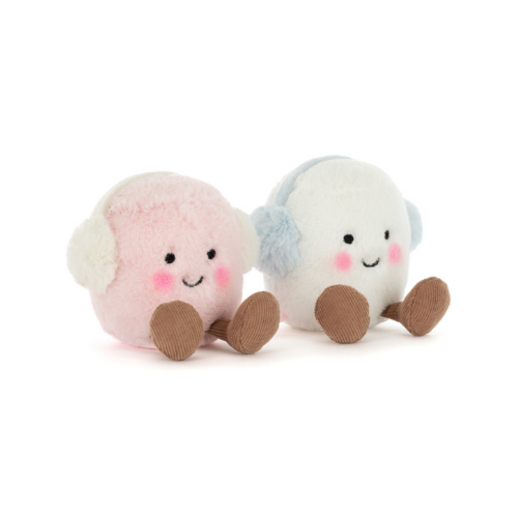 Jellycat Amuseables Toastie Pink and White Marshmallows