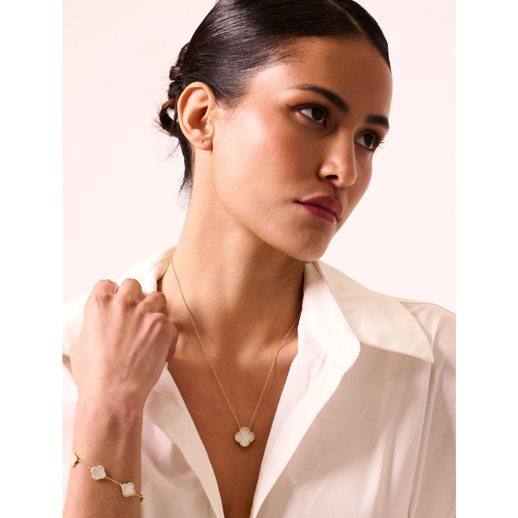 Electric Picks Icon White Necklace