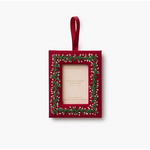 Rifle Paper Co. Holiday Vines Embroidered Picture Frame Ornament