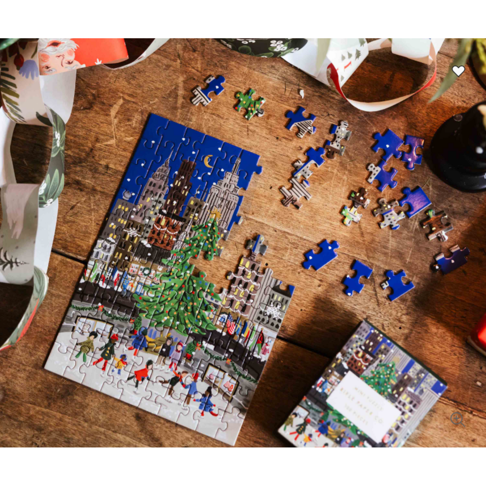 Rifle Paper Co. Holiday On Ice Mini Jigsaw Puzzle