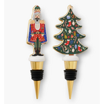 Rifle Paper Co. Nutcracker Porcelain Wine Stopper Set