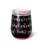 Swig Tacky Lights Stemless Wine Cup 12oz