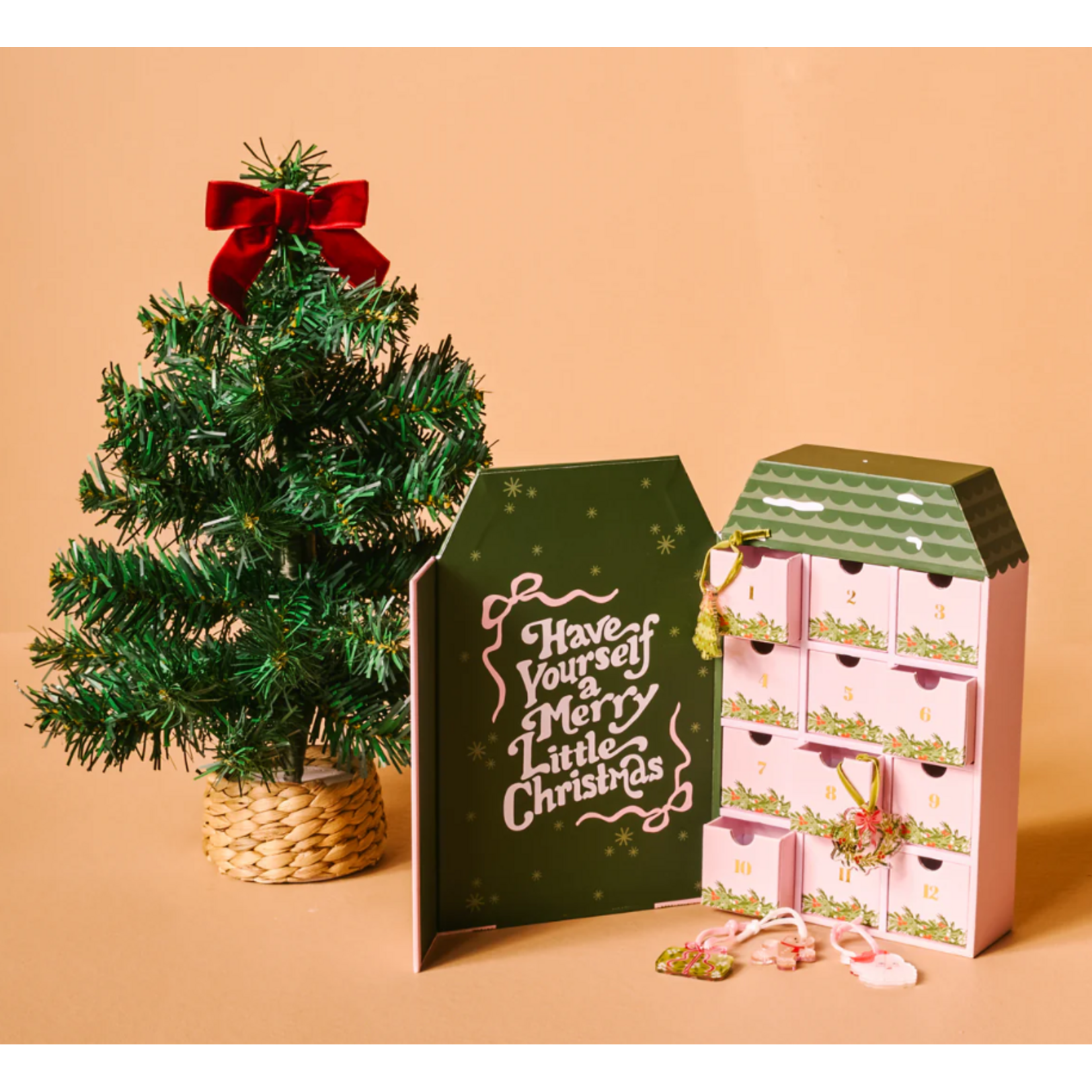 The Darling Effect Holiday Advent Calendar & Mini Christmas Tree Bundle