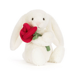 Jellycat Cream Bunny with Rose