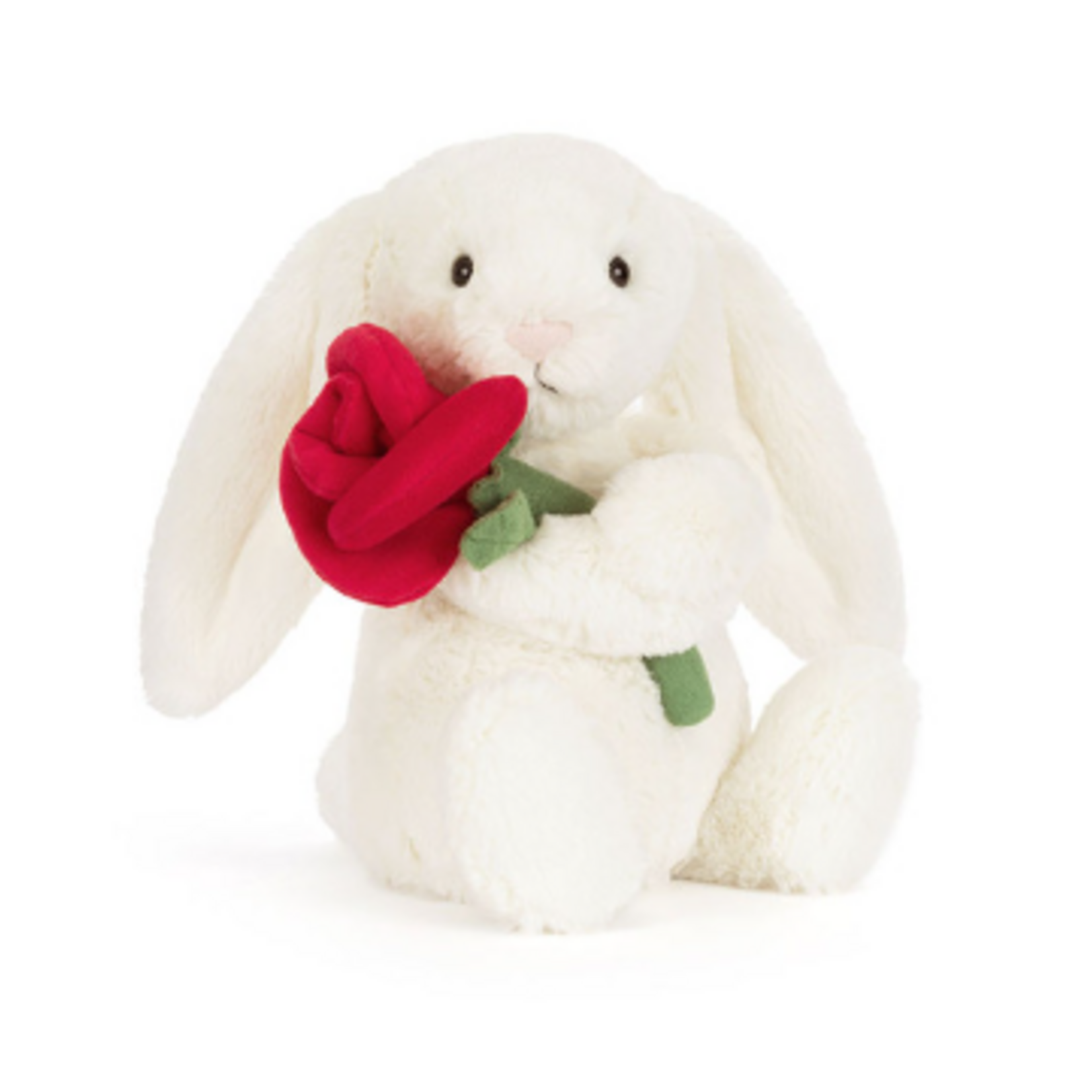 Jellycat Cream Bunny with Rose