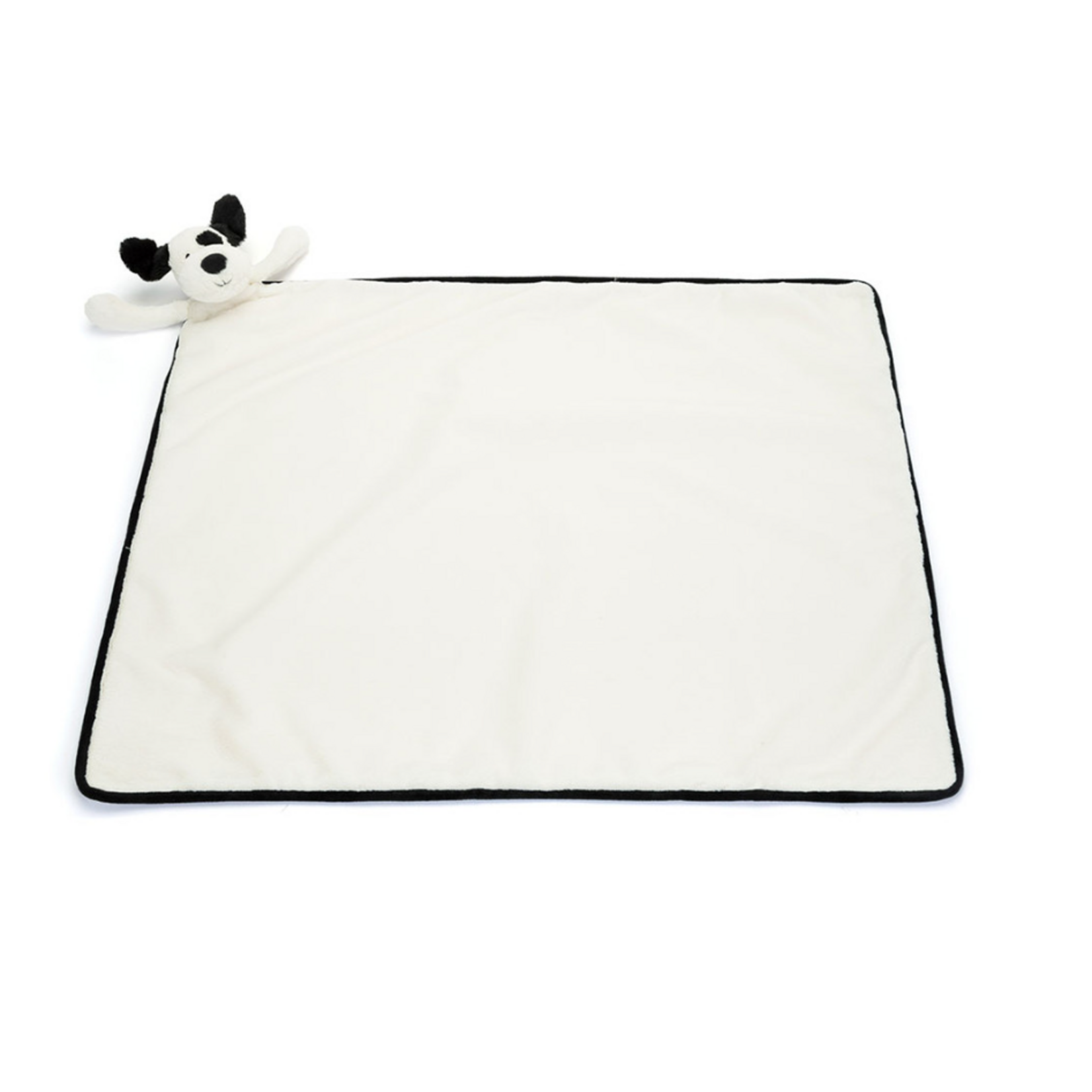 Jellycat Bashful Black & Cream Puppy Blankie