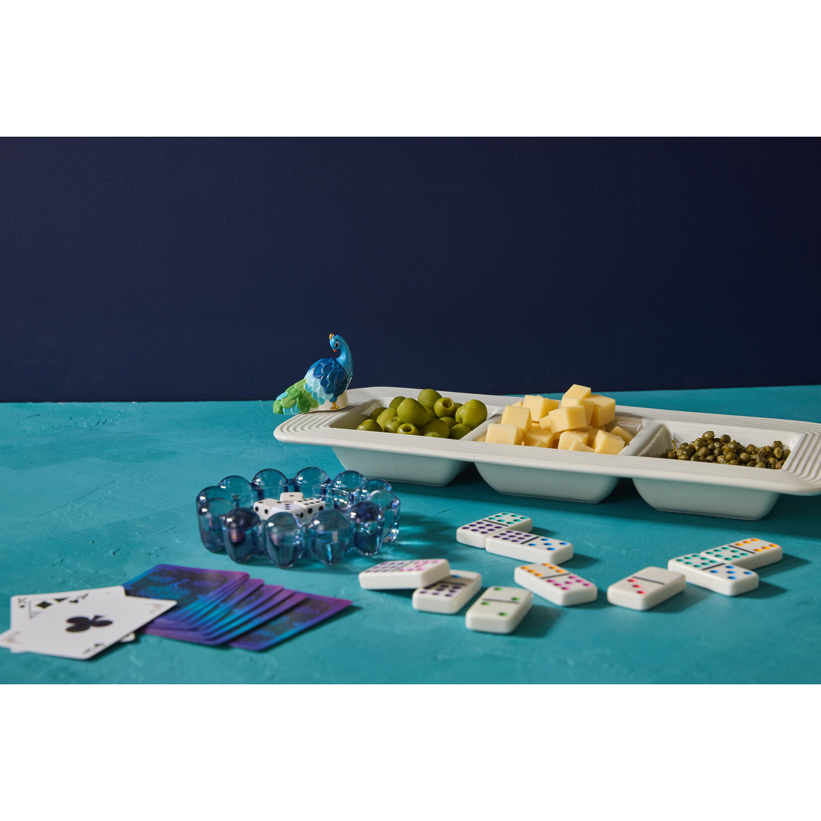 Nora Fleming Fancy Feathers Peacock Mini