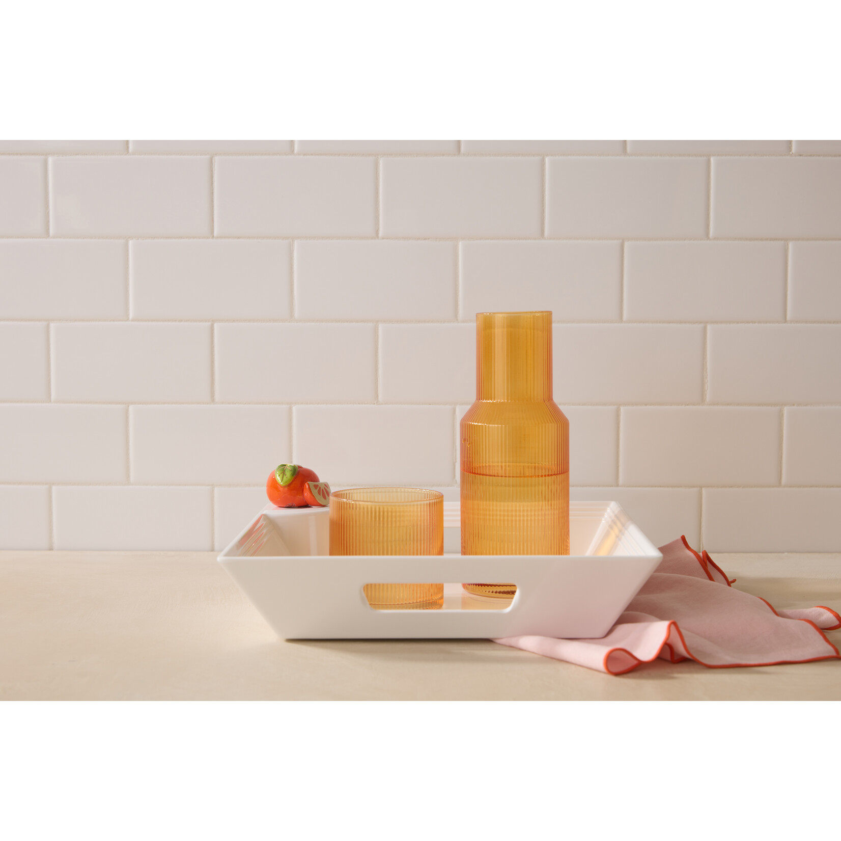 Nora Fleming square melamine tray