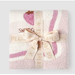 Barefoot Dreams Cozy Chic  Strawberry Stroller Blankie