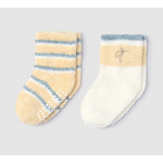 Barefoot Dreams Canary Multi Baby Strip Sock Set