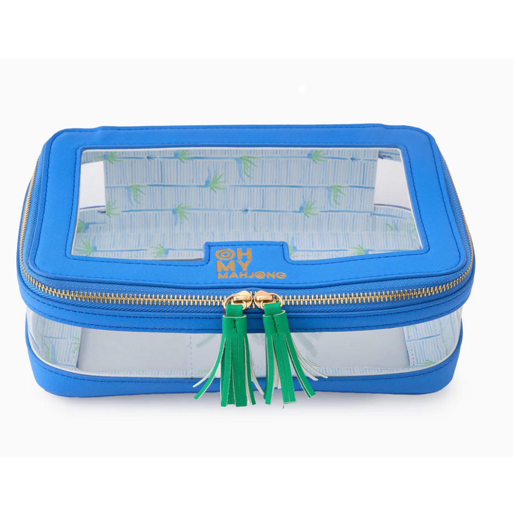 Oh My Mahjong Blue Tile Storage Bag