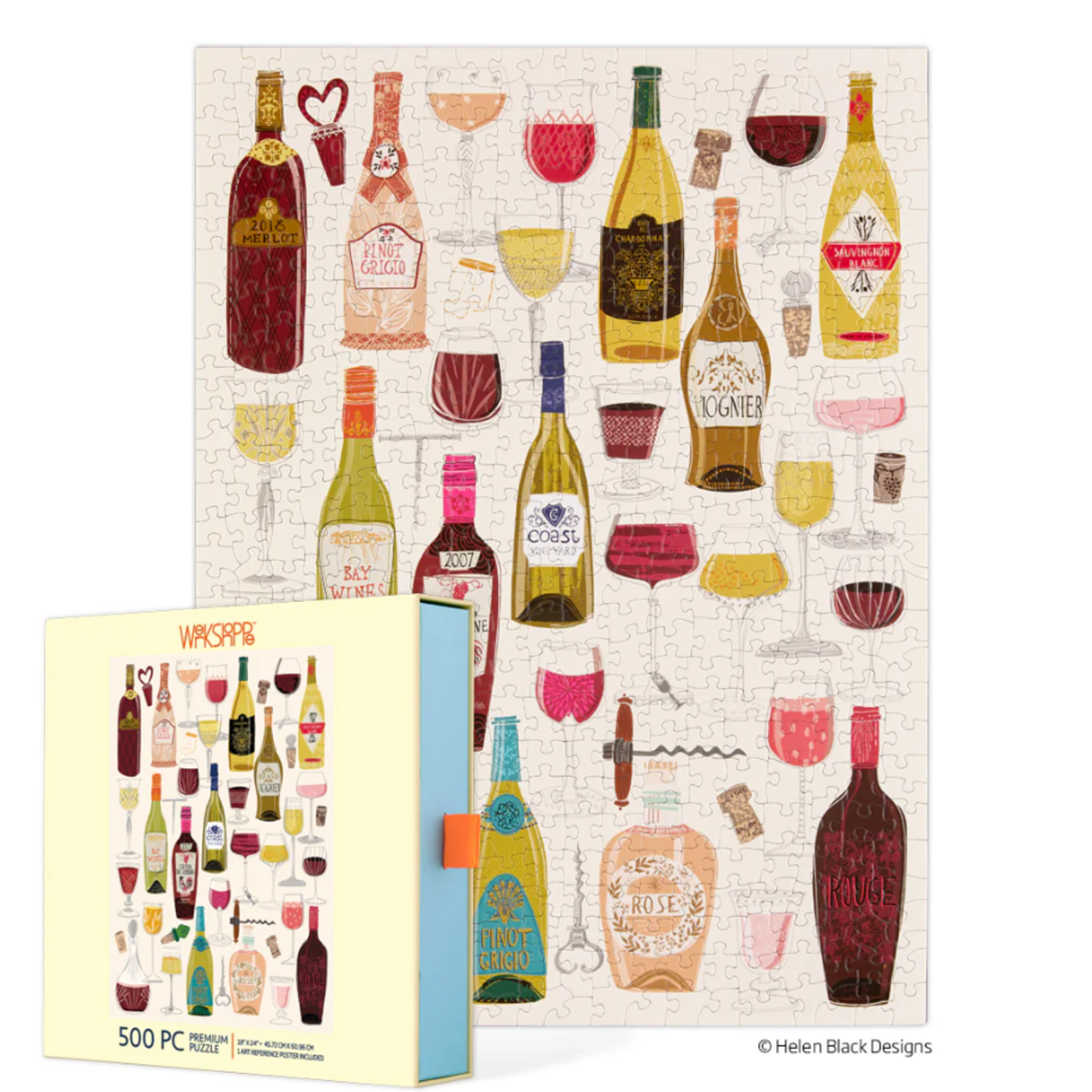 Werkshoppe Wine Tasting 500 Piece Puzzle