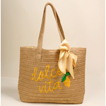 The Darling Effect Straw & Sun Tote - Dolce Vita