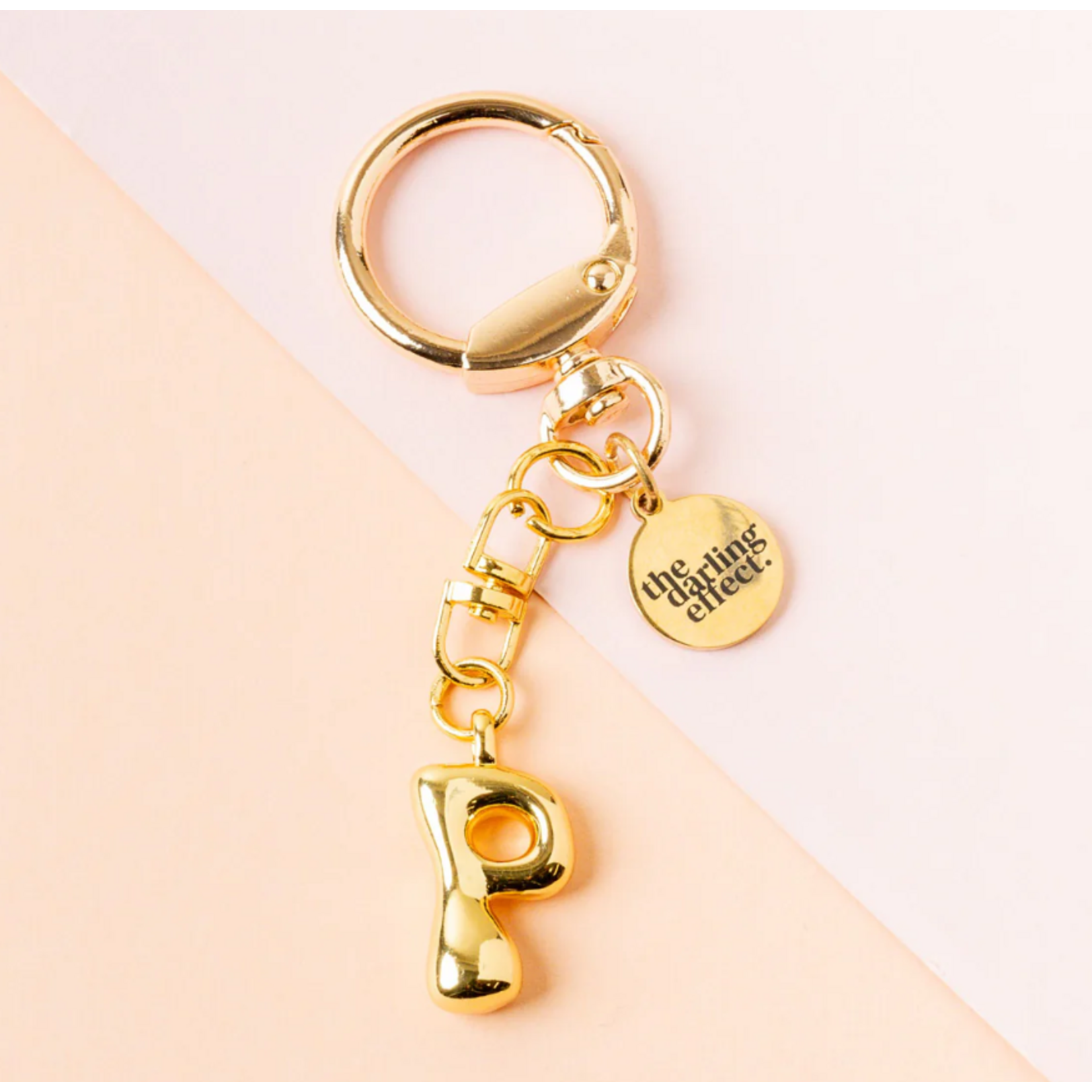The Darling Effect Bubble Letter Keychain/Bag Charm Letters P-T