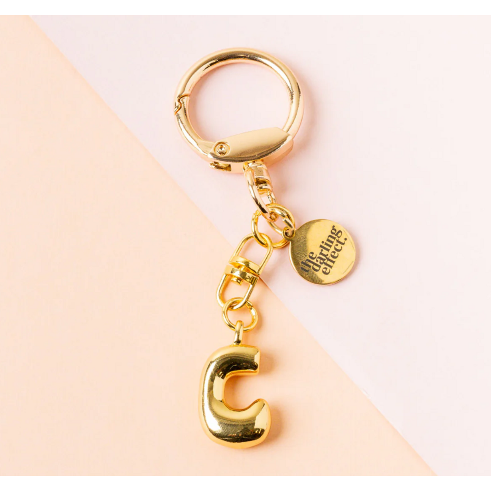 The Darling Effect Bubble Letter Keychain/ Bag Charm  Letters A-N