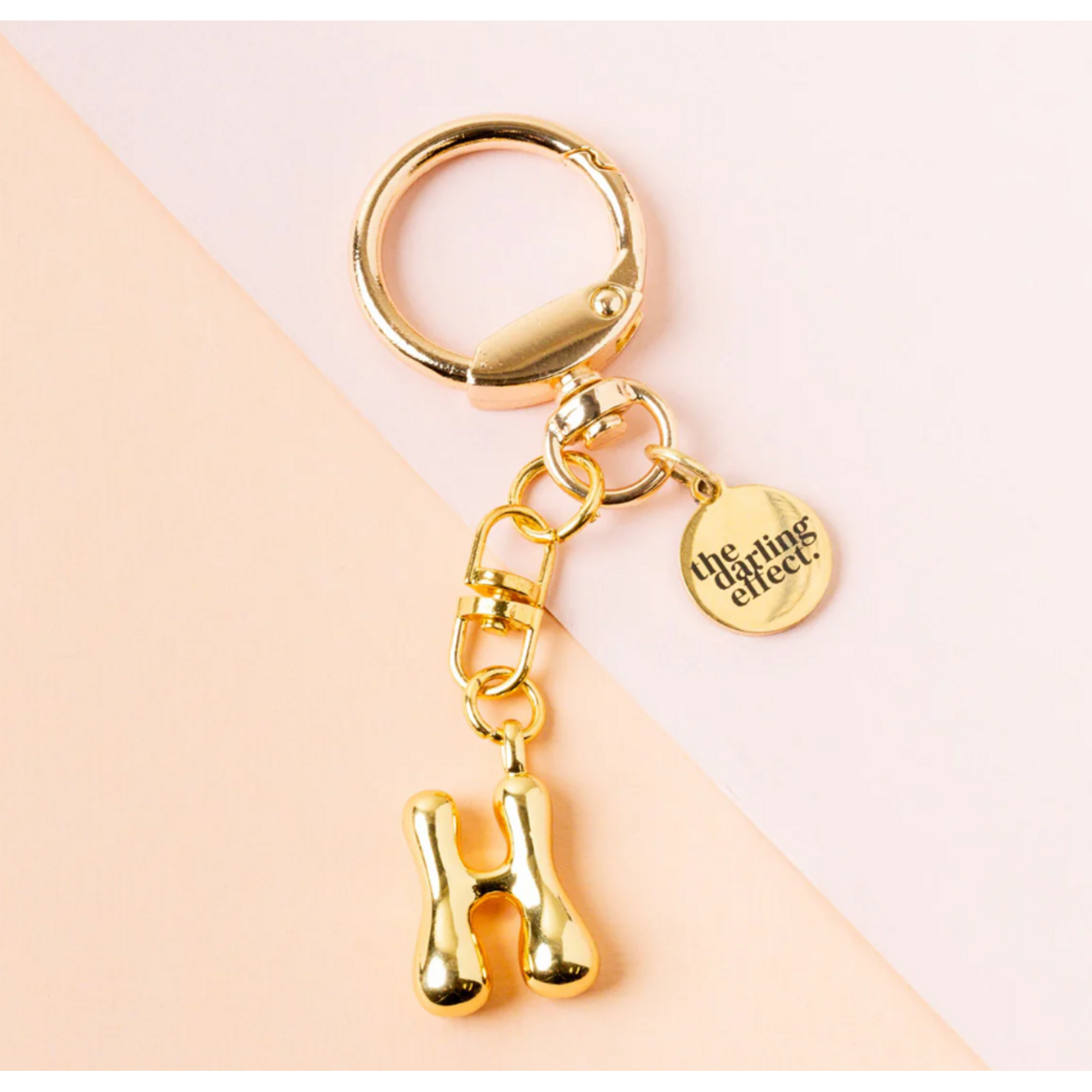 The Darling Effect Bubble Letter Keychain/ Bag Charm  Letters A-N