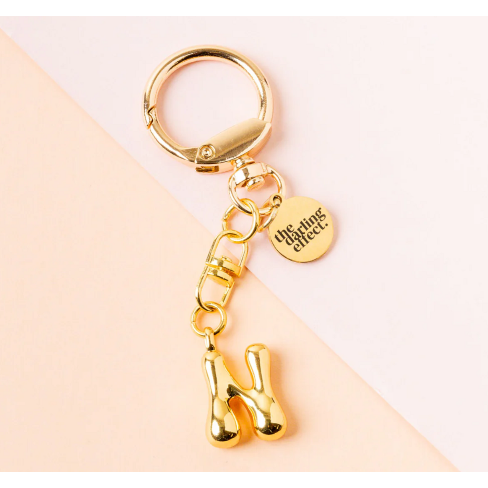 The Darling Effect Bubble Letter Keychain/ Bag Charm  Letters A-N