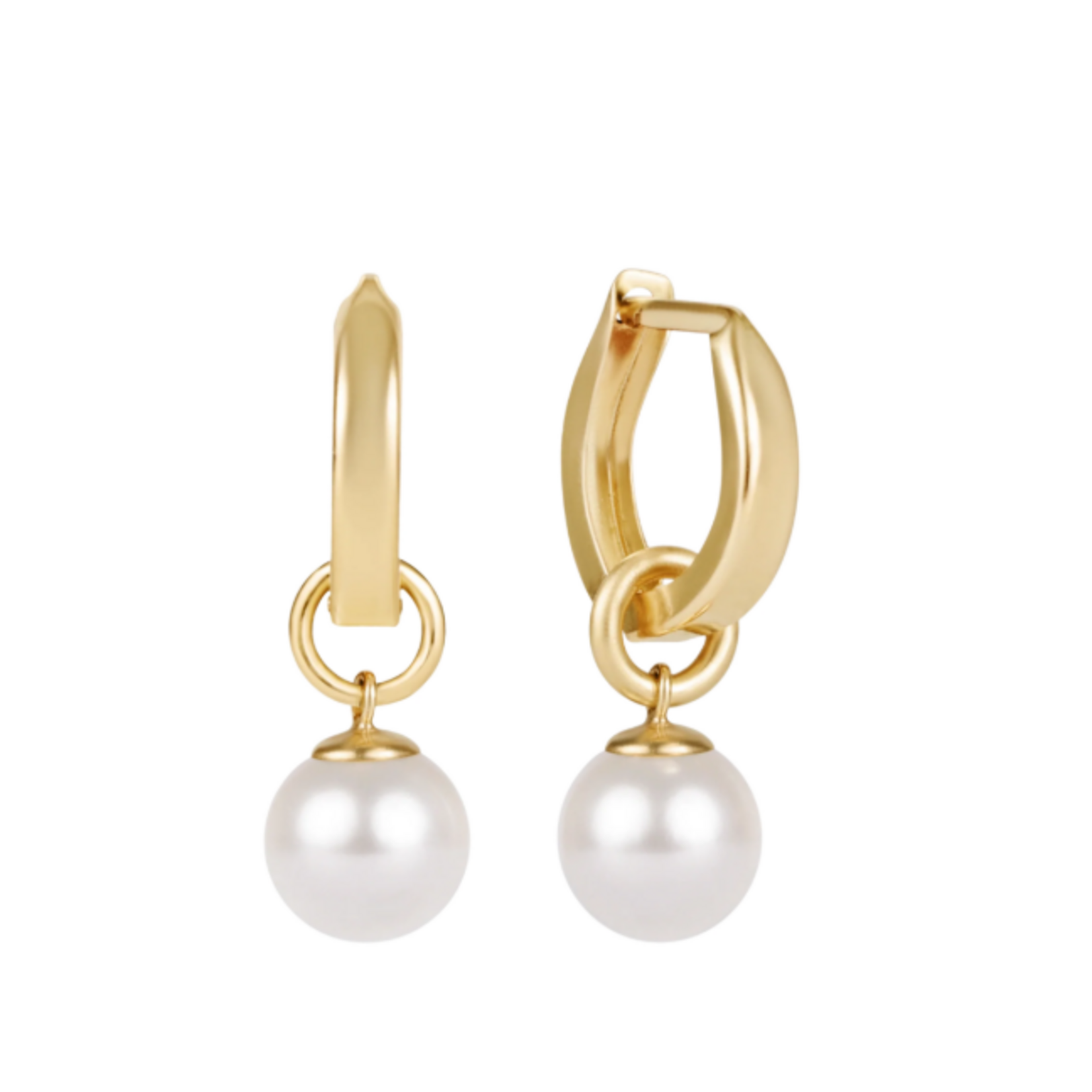 enewton Huggie Gold .05" Hoop Classic Pearl 8mm Charm