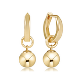 enewton Huggie Gold .05" Hoop Classic Gold 8mm Charm