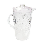 Le Cadeaux Fleur Clear Lidded Pitcher (84oz)
