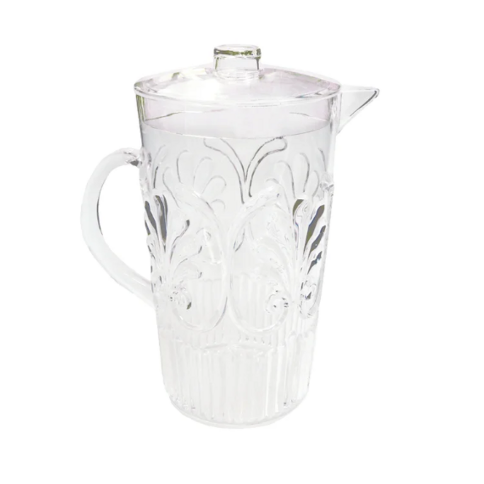 Le Cadeaux Fleur Clear Lidded Pitcher (84oz)