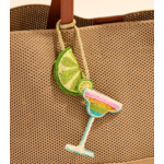 Lime/Margarita Beaded Bag Charm