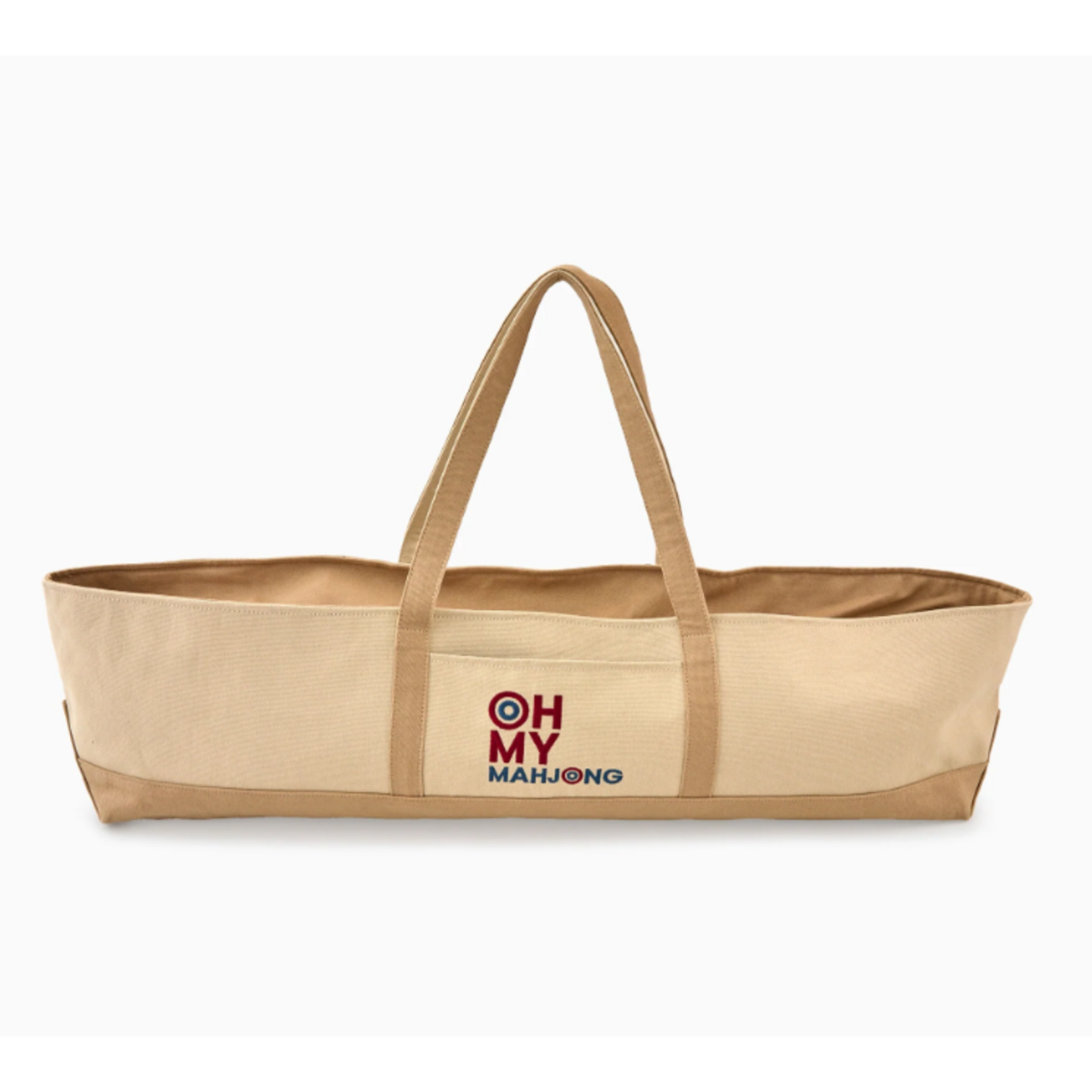 Oh My Mahjong Taupe Mat Storage Bag