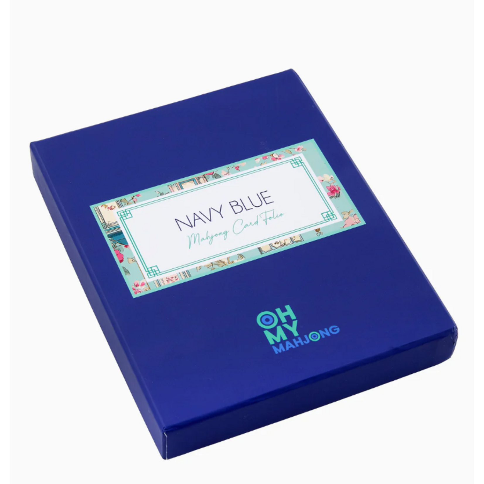 Oh My Mahjong Navy Blue Mahjong Card Folio