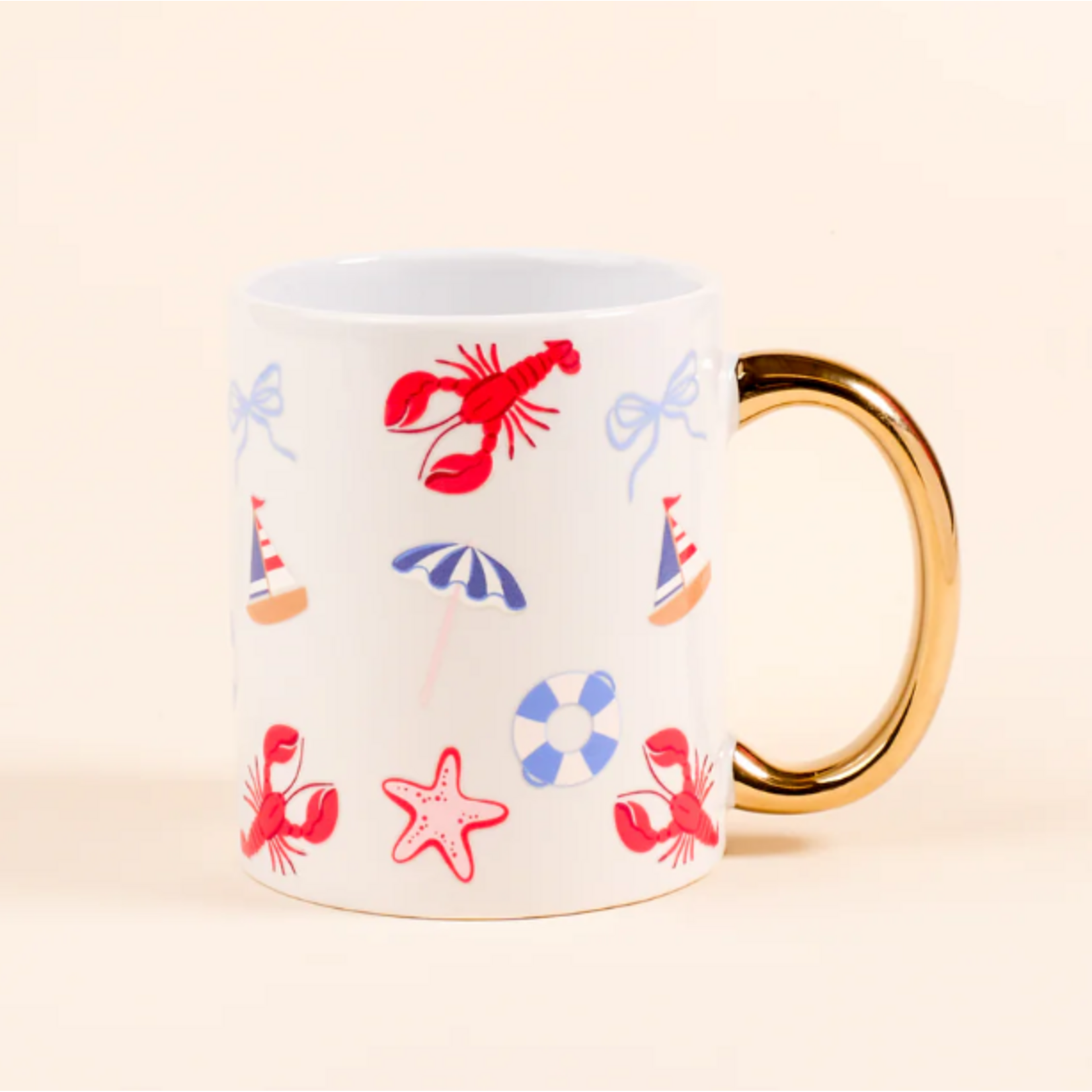 The Darling Effect 11oz Cozy Cute Ceramic Mug - Seaside Haven