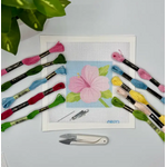Blue Poppy Designs Hibiscus Flower Needlepoint Kit