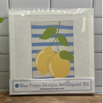 Blue Poppy Designs Two Lemons Needlepoint Kit