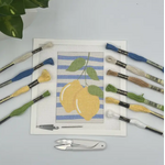 Blue Poppy Designs Two Lemons Needlepoint Kit