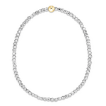 enewton Silver Faceted Hematite 2mm Bead Bracelet