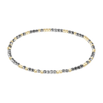 enewton Hope Unwritten Bright Silver Faceted Hematite 2mm Bead Bracelet