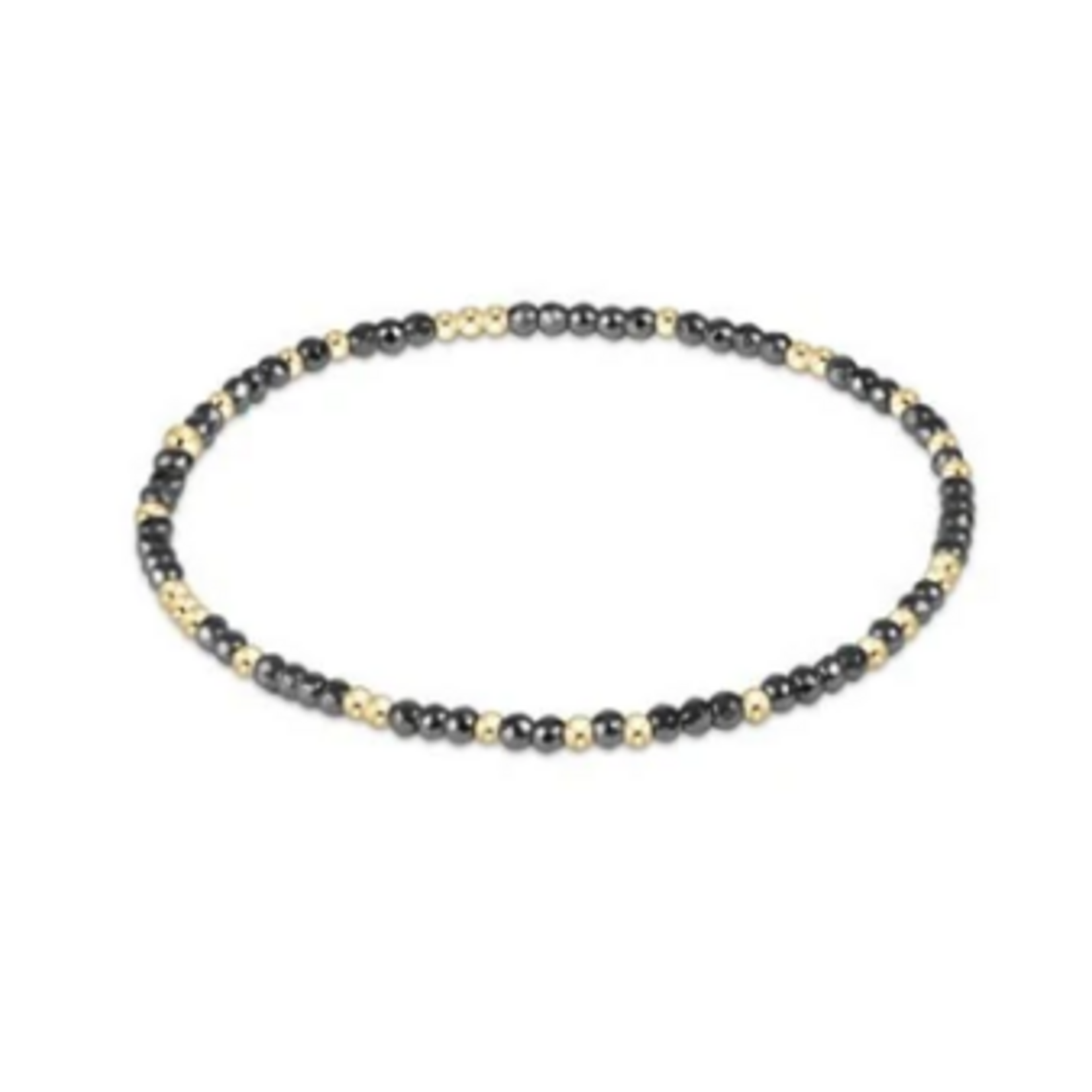 enewton Hope Unwritten Faceted Hematite 2mm Bead Bracelet