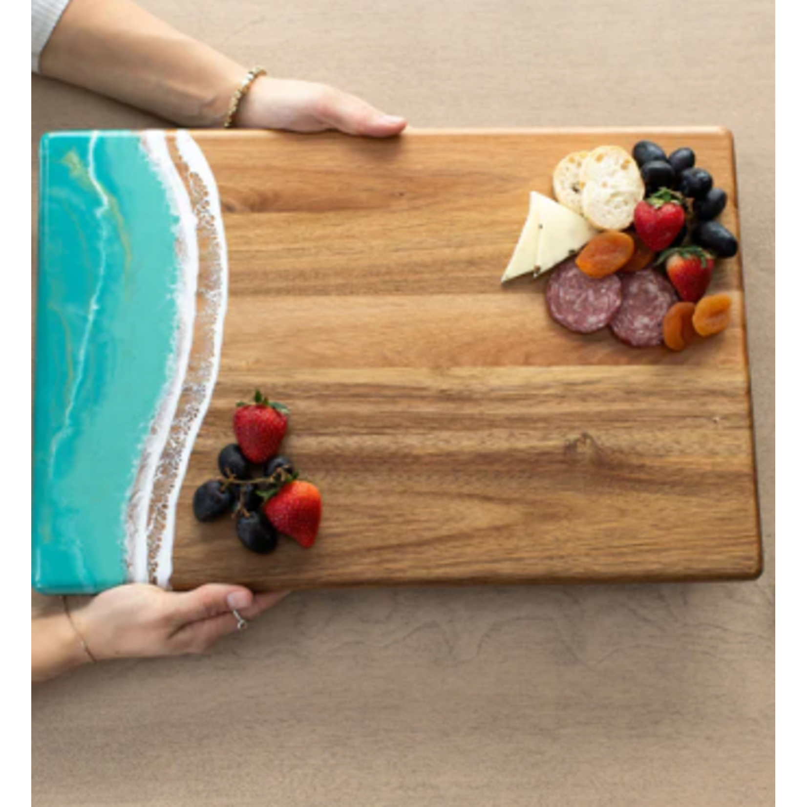 Acacia Bread Board Caribbean Blue